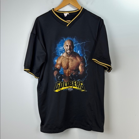 Vintage 1998 WCW Goldberg Rare Wrestling Jersey T Shirt XL - Picture 1 of 7
